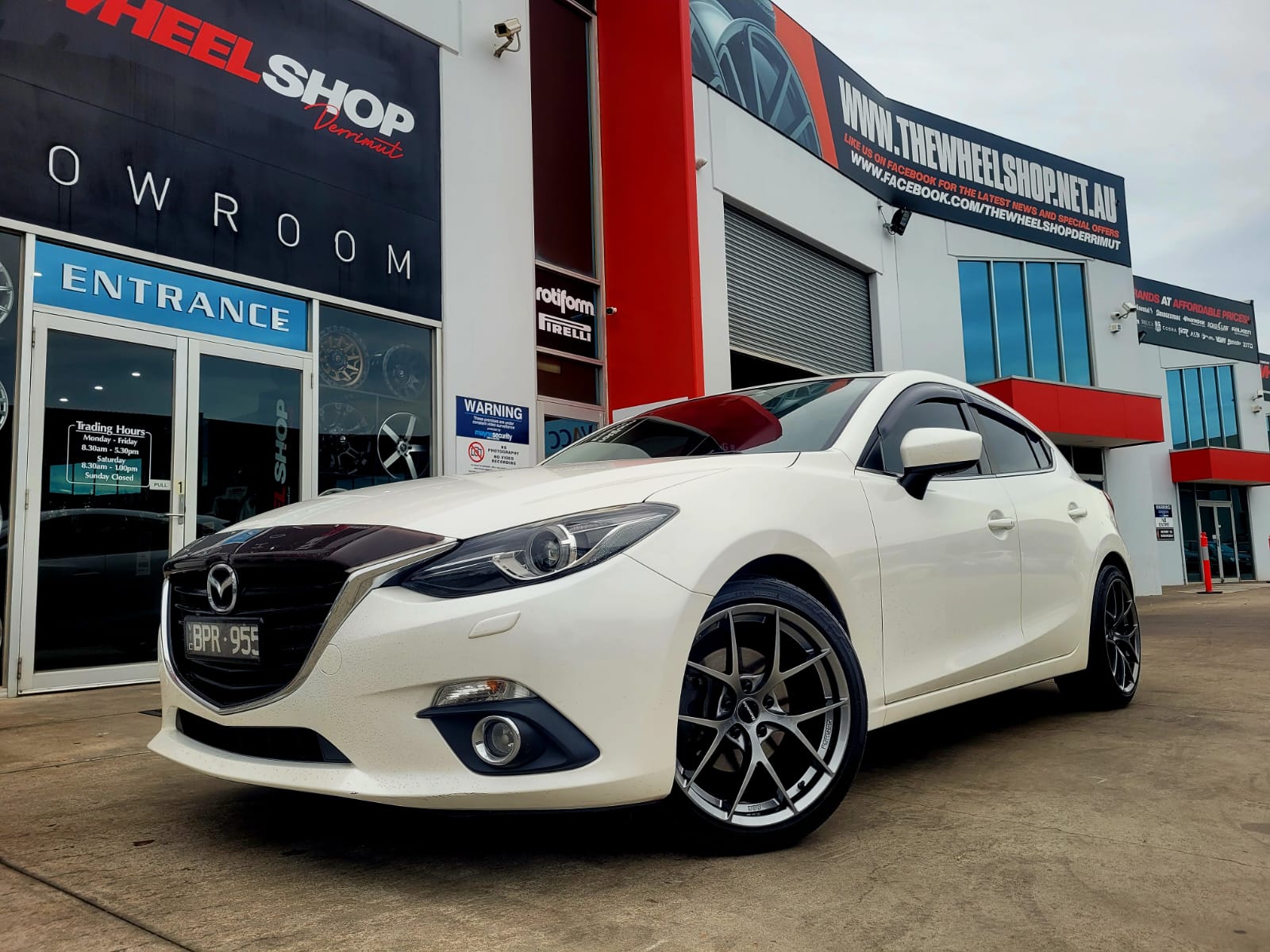 MAZDA 3 WITH ROMAC WHEELS |  | MAZDA