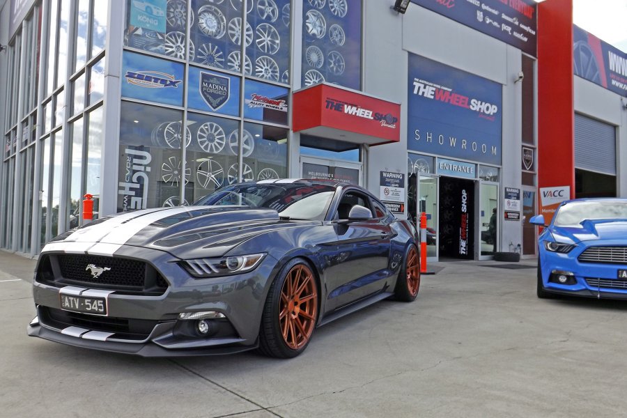 FORD MUSTANG WITH BRONZE KOYA SF04 WHEELS  |  | FORD